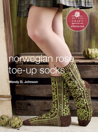 Norwegian Rose Socks by Wendy D. Johnson