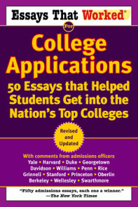 Essays that Worked for College Applications