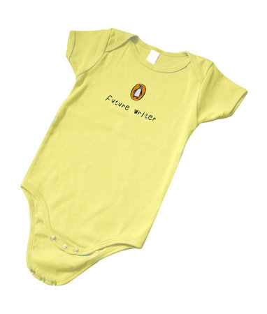 Onesie: Future Writer (6-12 mos) Yellow by Penguin Gear