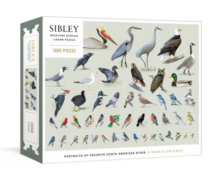 Sibley Backyard Birding Puzzle Book Cover Picture