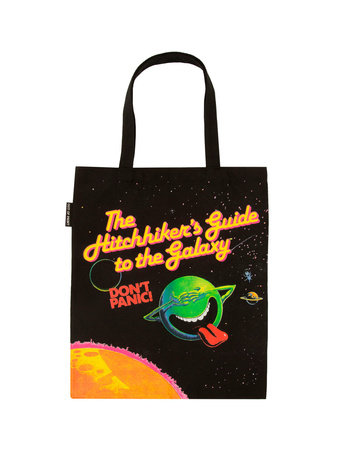 The Hitchhiker's Guide to the Galaxy Tote Bag by Out of Print