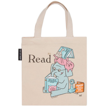 ELEPHANT & PIGGIE Read Mini Tote Bag by Out of Print
