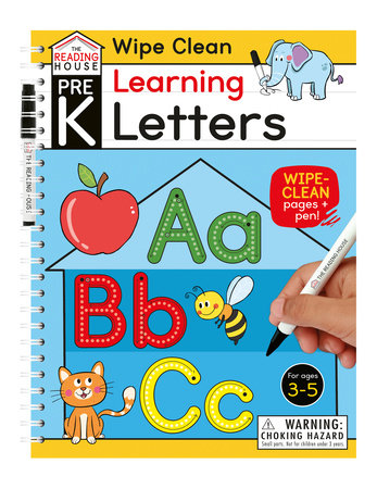 Learning Letters (Pre-K Wipe Clean Workbook) by The Reading House