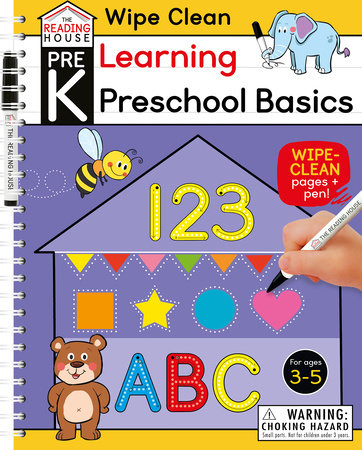 Learning Preschool Basics (Pre-K Wipe Clean Workbook) by The Reading House