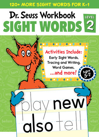 Dr. Seuss Sight Words Level 2 Workbook Cover