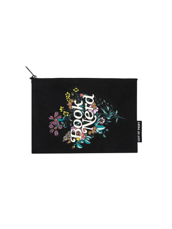 Book Nerd Floral Pouch by Out of Print