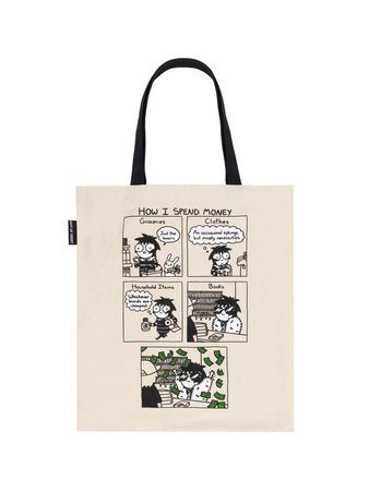 Sarah's Scribbles: How I Spend Money Tote Bag by Out of Print
