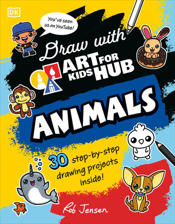 Draw with Art for Kids Hub Animals by Art for Kids Hub, Rob Jensen:  9780744098884
