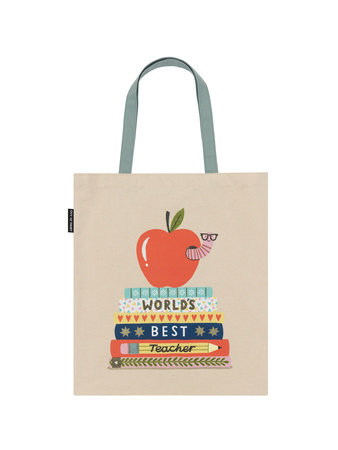 World's Best Teacher Tote Bag by Out of Print