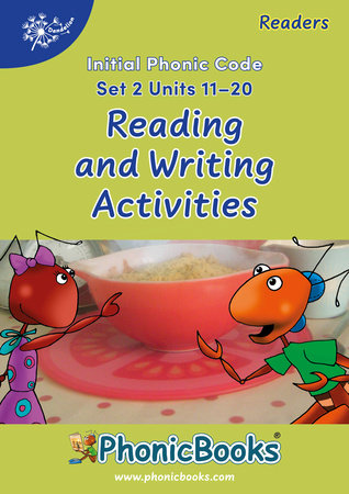 Phonic Books Dandelion Readers Reading and Writing Activities Set 2 Units 11-20 Twin Chimps (Two Letter Spellings sh, ch, th, ng, qu, wh, -ed, -ing, -le) by Phonic Books