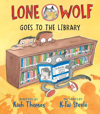 Lone Wolf Goes to the Library by Kiah Thomas
