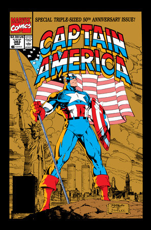 CAPTAIN AMERICA BY MARK GRUENWALD OMNIBUS VOL. 2 RON LIM ANNIVERSARY COVER by Mark Gruenwald