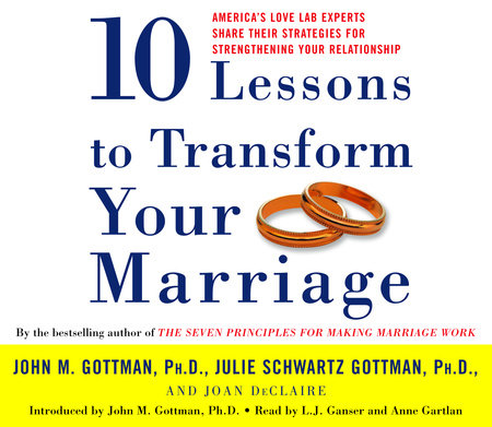 Ten Lessons to Transform Your Marriage by John Gottman, PhD, Julie Schwartz Gottman, PhD and Joan DeClaire
