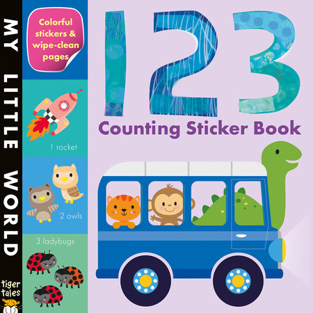 123 Counting Sticker Book by Tiger Tales; illustrated by Fhiona Galloway