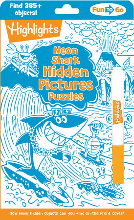 Neon Shark Hidden Pictures Puzzles by 