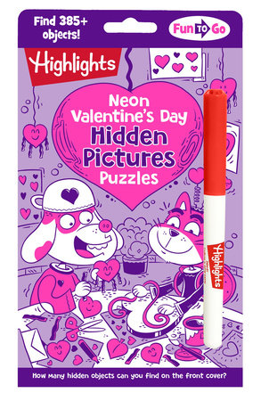 Neon Valentine's Day Hidden Pictures Puzzles by 