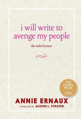 I Will Write to Avenge My People by Annie Ernaux