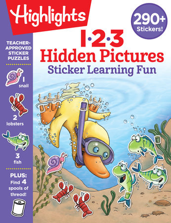 123 Hidden Pictures Sticker Learning Fun by 