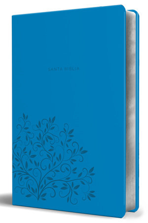 Biblia Reina Valera 1960 letra grande. Símil piel azul, tamaño manual / Spanish Holy Bible RVR 1960. Handy Size, Large Print, Blue Leathersoft by Reina Valera Revisada 1960