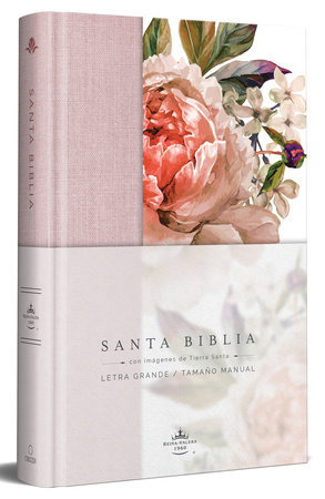 Biblia Reina Valera 1960 letra grande. Tapa Dura, Tela rosada con flores, tamaño manual / Bible RVR 1960. Handy Size, Large Print, Hardcover, Pink by Reina Valera Revisada 1960