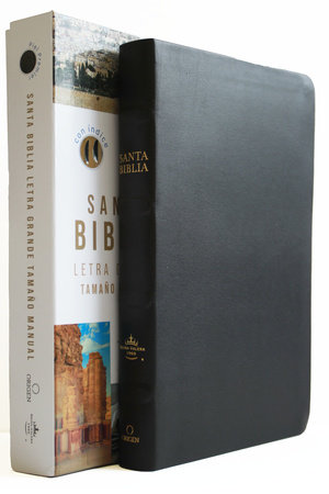 Biblia Reina Valera 1960 letra grande. Piel Premier negro, índice, tamaño manual/ Spanish Bible RVR 1960 Handy Size, Large Print, Index Tabs, Bonded Leather B by Reina Valera Revisada 1960