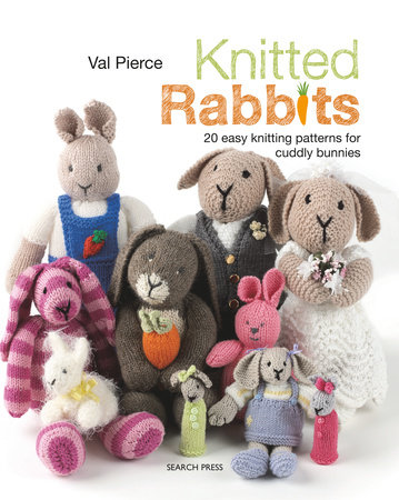 Knitted Rabbits by Val Pierce