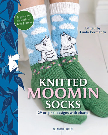 Knitted Moomin Socks by Linda Permanto