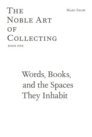 Words, Books, and the Spaces They Inhabit by Mari Shaw