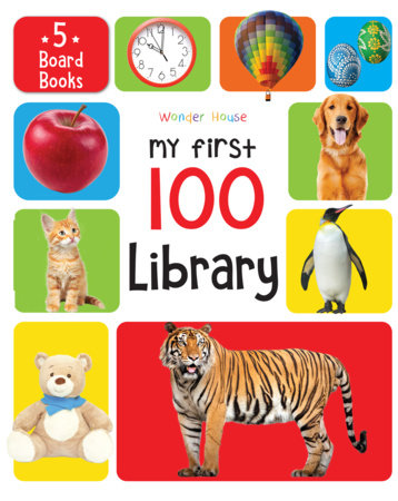 My First 100 Library: Boxset of 5 Early Learning Board Books for Kids/Children (homeschool / preschool / baby/toddler) by Wonder House Books