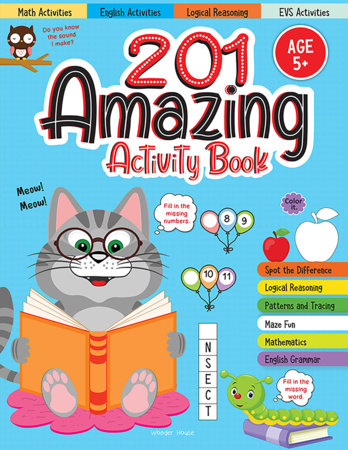 201 Amazing Activity Book - Fun Activities and Puzzles For Children: Spot The Difference, Logical Reasoning, Patterns & Tracing by Wonder House Books