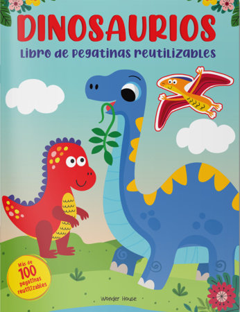 Reusable Sticker Book Dinosaur - Spanish by Wonder House Books