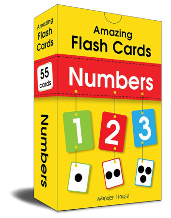 Amazing Flash Cards Numbers: Early Development of Preschool Toddler (55 Cards) by Wonder House Books