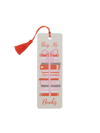 Buy Me A Book Stack Bookmark by Out of Print