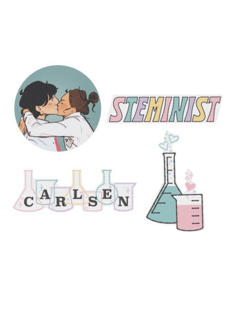 Ali Hazelwood: The Love Hypothesis Stickers - Sticker Set of 4 by Out of Print