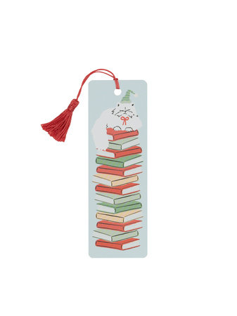 Holiday Cat Stack Bookmark Book Cover Picture