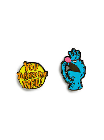 Sesame Street: The Monster at the End of This Book Enamel Pin Set - Pin Set of 2 by Out of Print