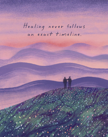 Love Muchly Greeting Cards: Get Well - Healing Never Follows an Exact Timeline (Pack of 6) by COMPENDIUM