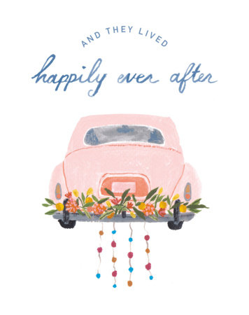 Love Muchly Greeting Cards: Wedding - And then they lived happily ever (Pack of 6) by Compendium