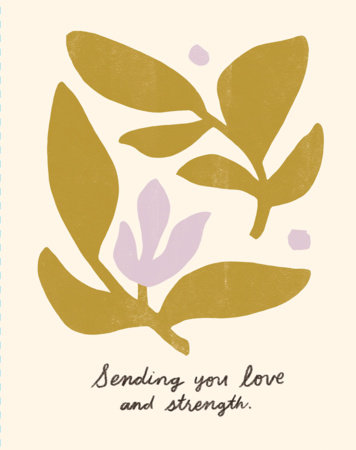 Love Muchly Greeting Cards: Get Well - Sending you love and strength (Pack of 6) by 
