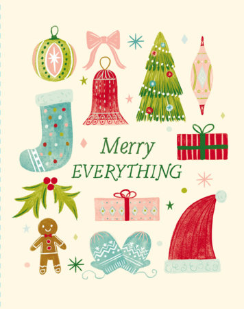Love Muchly Greeting Cards: Holiday - Merry everything (Pack of 6) by 