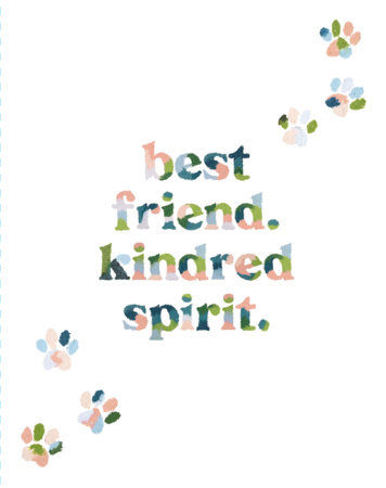 Love Muchly Greeting Cards: Pet Sympathy - Best friend. Kindred Spirit (Pack of 6) by 
