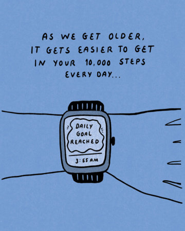 Humor Us Greeting Cards: Birthday - As we get older, it gets easier (Pack of 6) by 