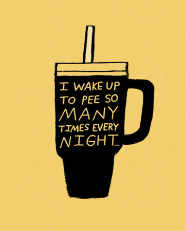 Humor Us Greeting Cards: Just For Laughs - I wake up to pee so many times (Pack of 6) by 