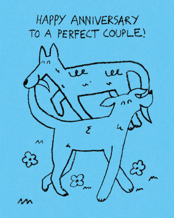 Humor Us Greeting Cards: Anniversary - Happy Anniversary to a perfect couple! (Pack of 6) by 