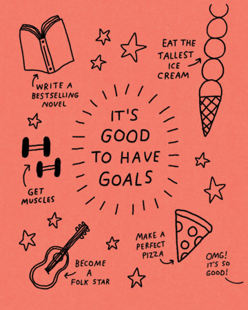 Humor Us Greeting Cards: Encouragement - It's good to have goals. (Pack of 6) by 