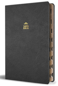 Biblia Reina Valera letra gigante, símil piel negro con índice / Spanish Bible Reina Valera Giant Print, Black Leathersoft with Index