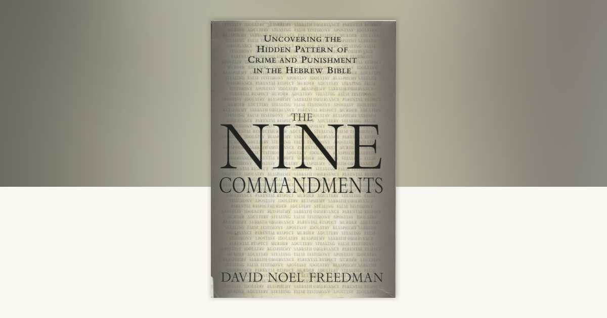 The Nine Commandments by David Noel Freedman: 9780385505468