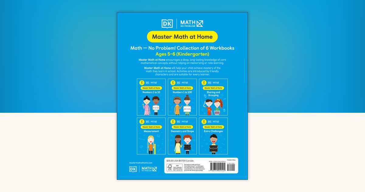 Math - No Problem! Collection of 6 Workbooks, Kindergarten Ages 5-6 by ...