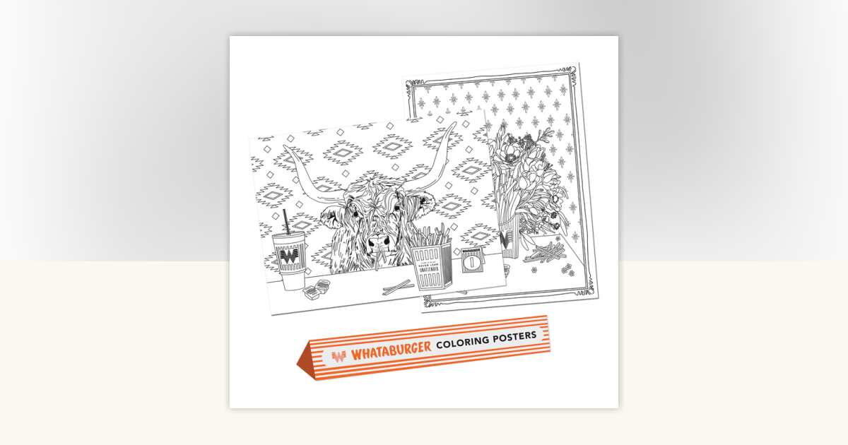 Whataburger Coloring Posters by Alli Koch: 9781963183610 ...
