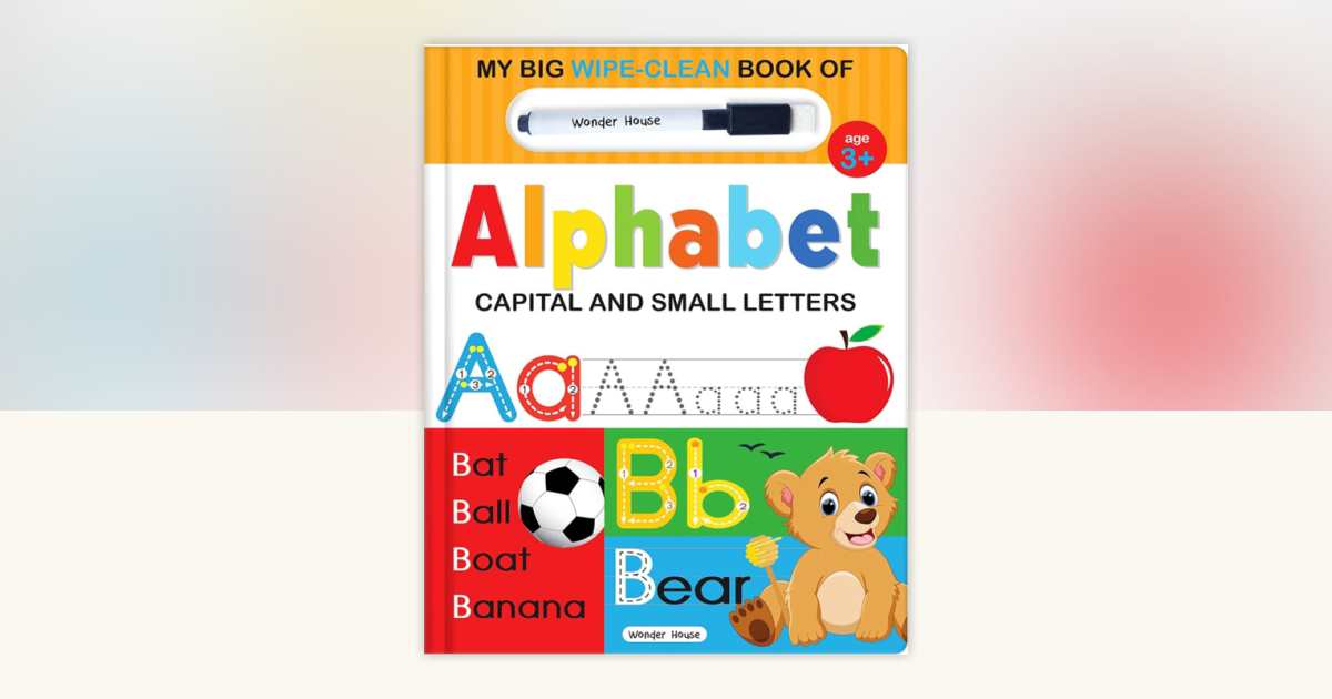 My Big Wipe And Clean Book of Alphabet for Kids : Capital And Small ...